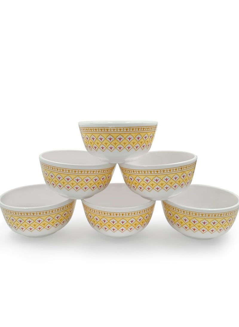 Superware | Pure Melamine | Katori Set – Platinum 3.5” (6 nos.) | Stain Free, Glazed Finish