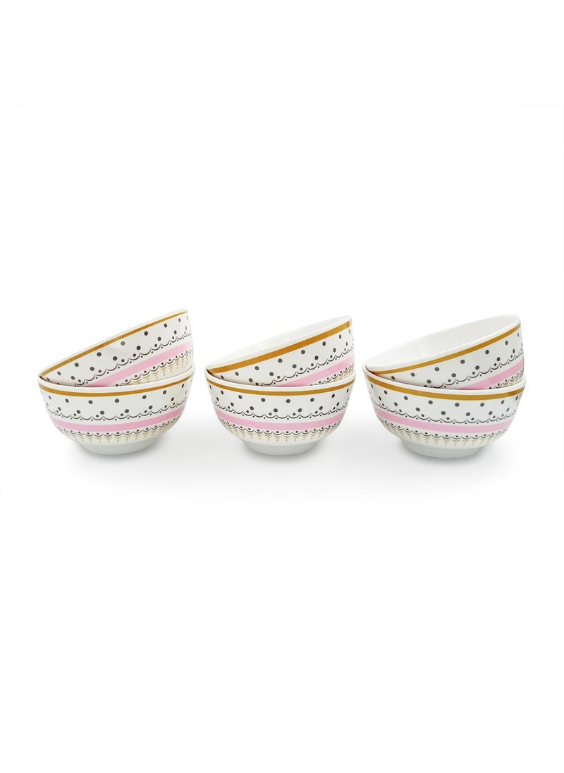 Superware | Pure Melamine | Katori Set – Diamond 3.5” (6 nos.) | Stain Free, Glazed Finish
