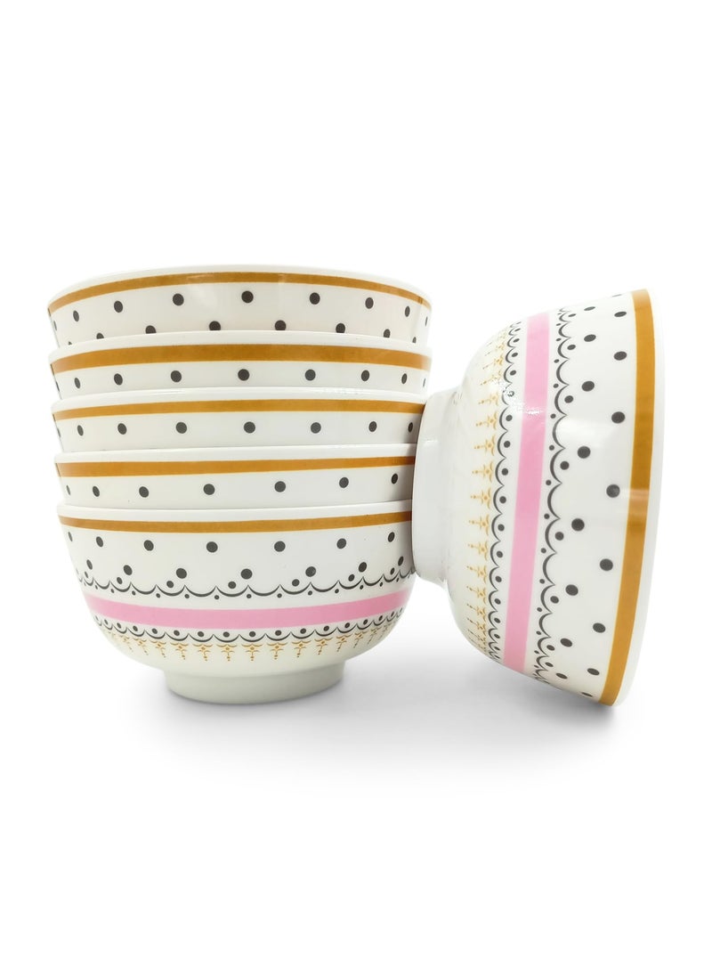 Superware | Pure Melamine | Katori Set – Diamond 3.5” (6 nos.) | Stain Free, Glazed Finish