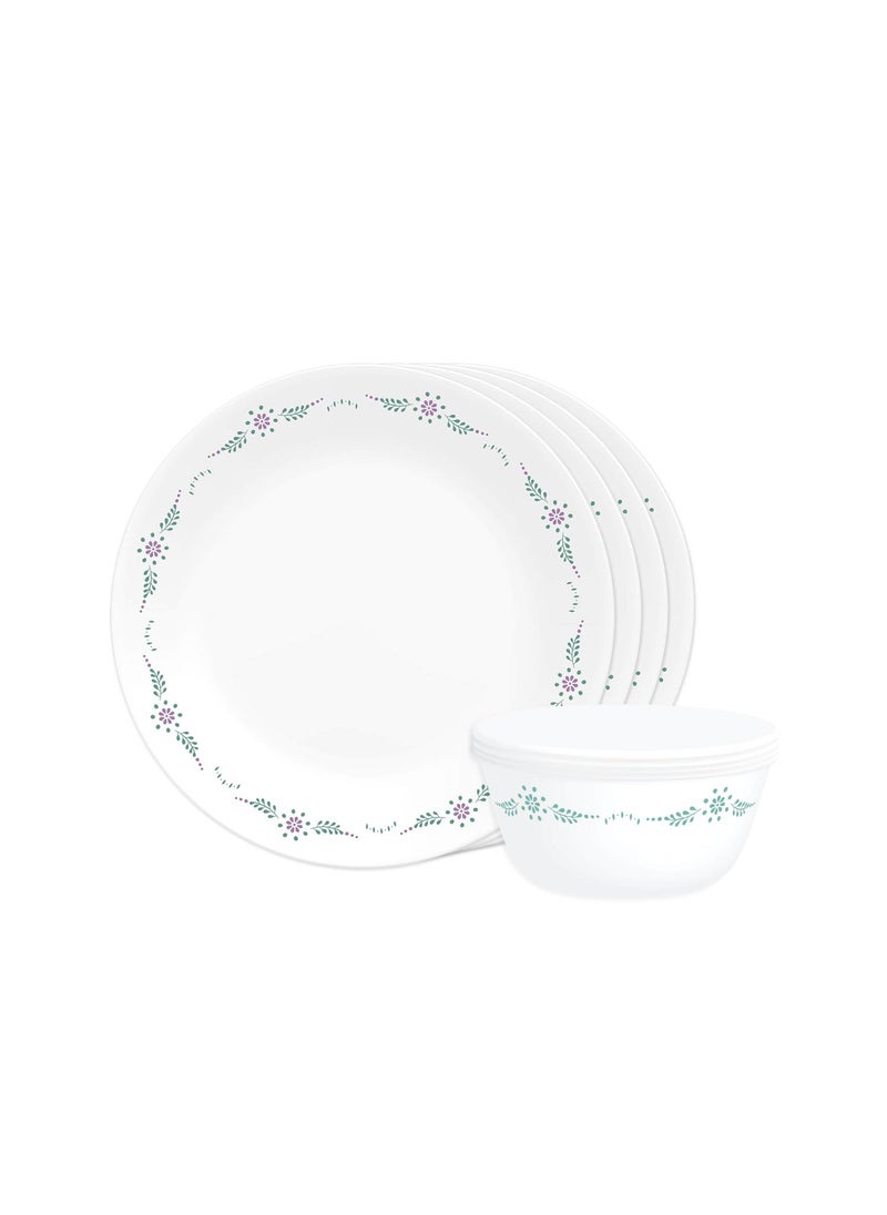 Corelle Livingware 8 Pc Basic/Mini/Starter Dining Set Set-English Garden