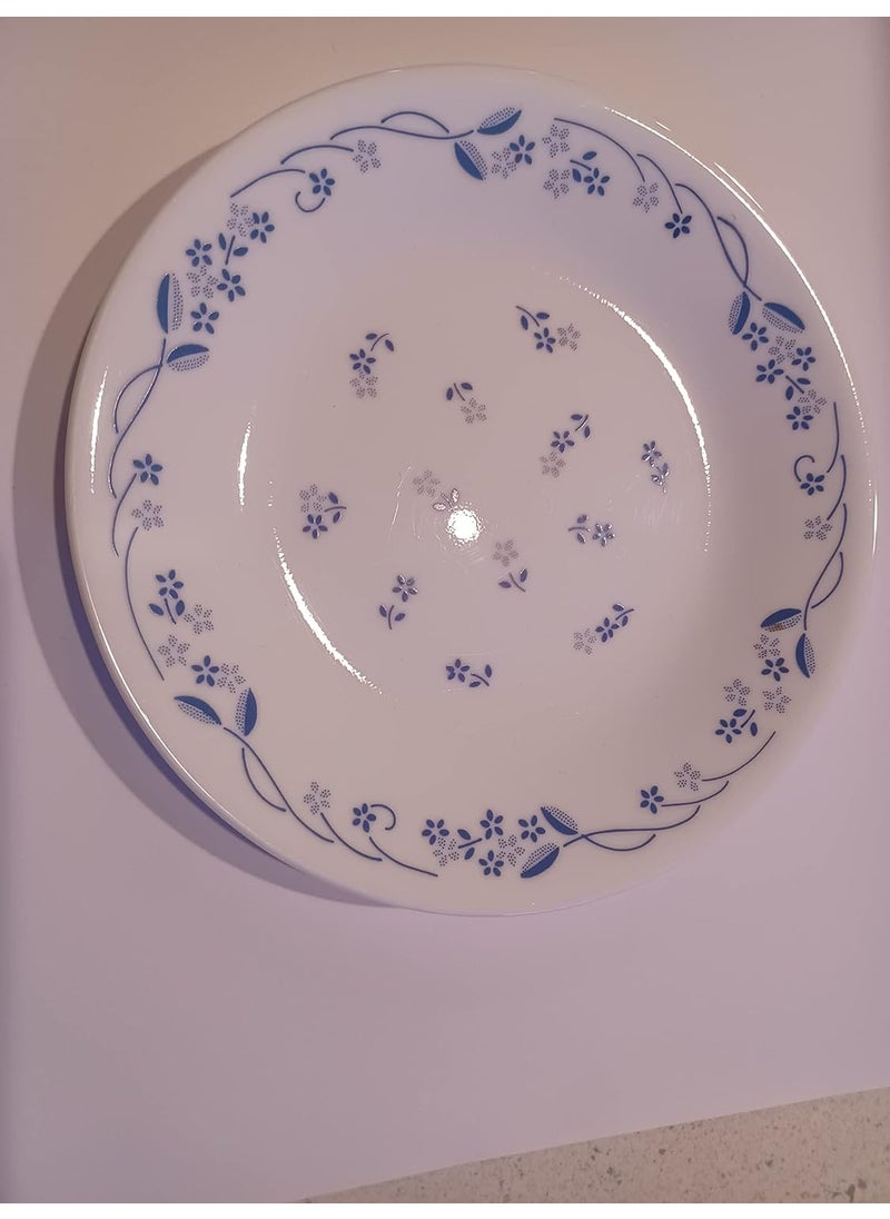Corelle Provincial Blue Glass Dinner Plate Pack of 6, 26CM, Multicolor