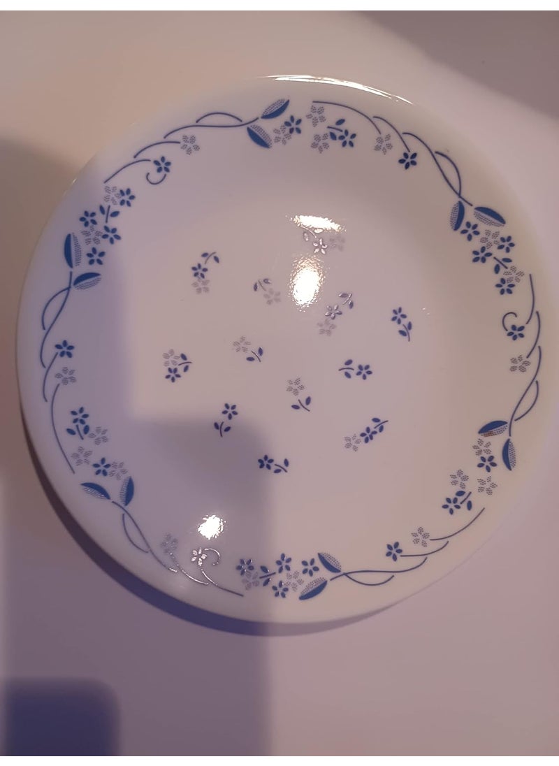 Corelle Provincial Blue Glass Dinner Plate Pack of 6, 26CM, Multicolor