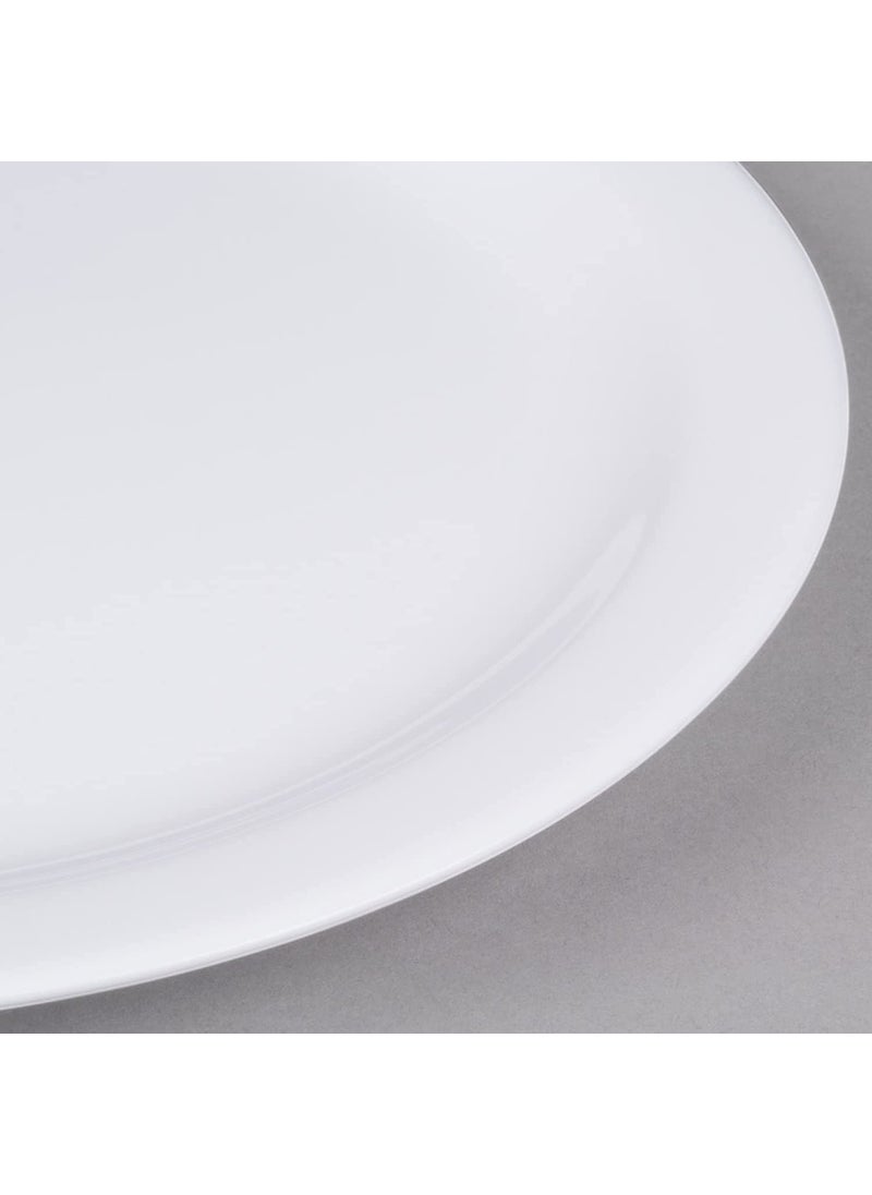 Everbuy® Pure Acrylic Dinner Plate, White, (10.7 inch) (24, Greater Than 10