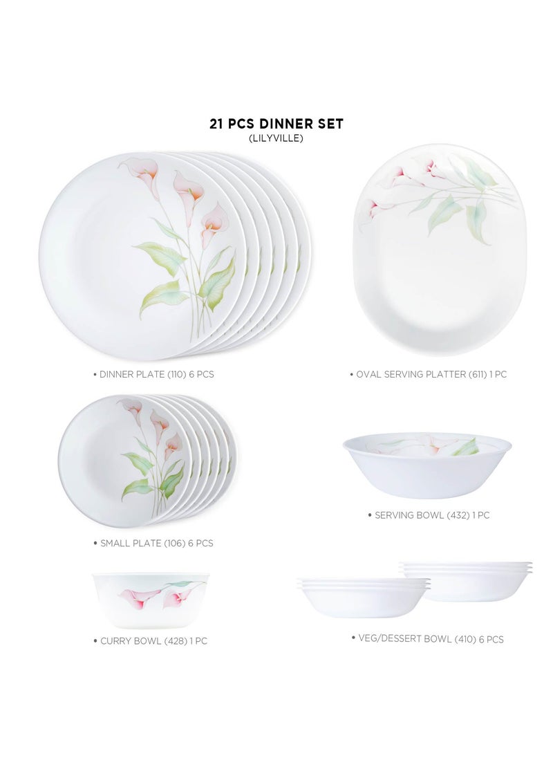 Corelle Asia Collection 21 Pc Dinner Set - Lilyville