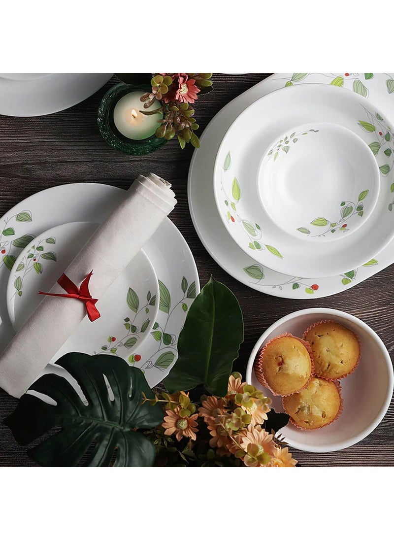 Corelle Asia Collection 14 Pc Basic/Mini/Starter Dinner Set Small Plate - Green Breeze