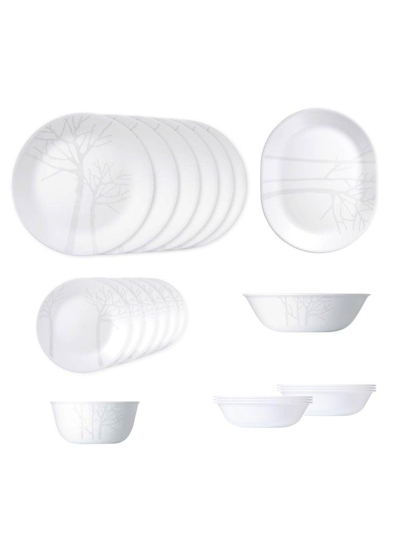Corelle Asia Collection Gold Series 21 Pc Dinner Set - Frost