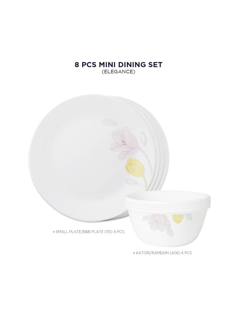 Corelle Livingware Plus 8 Pc Basic/Mini/Starter Dining Set Set-Elegance