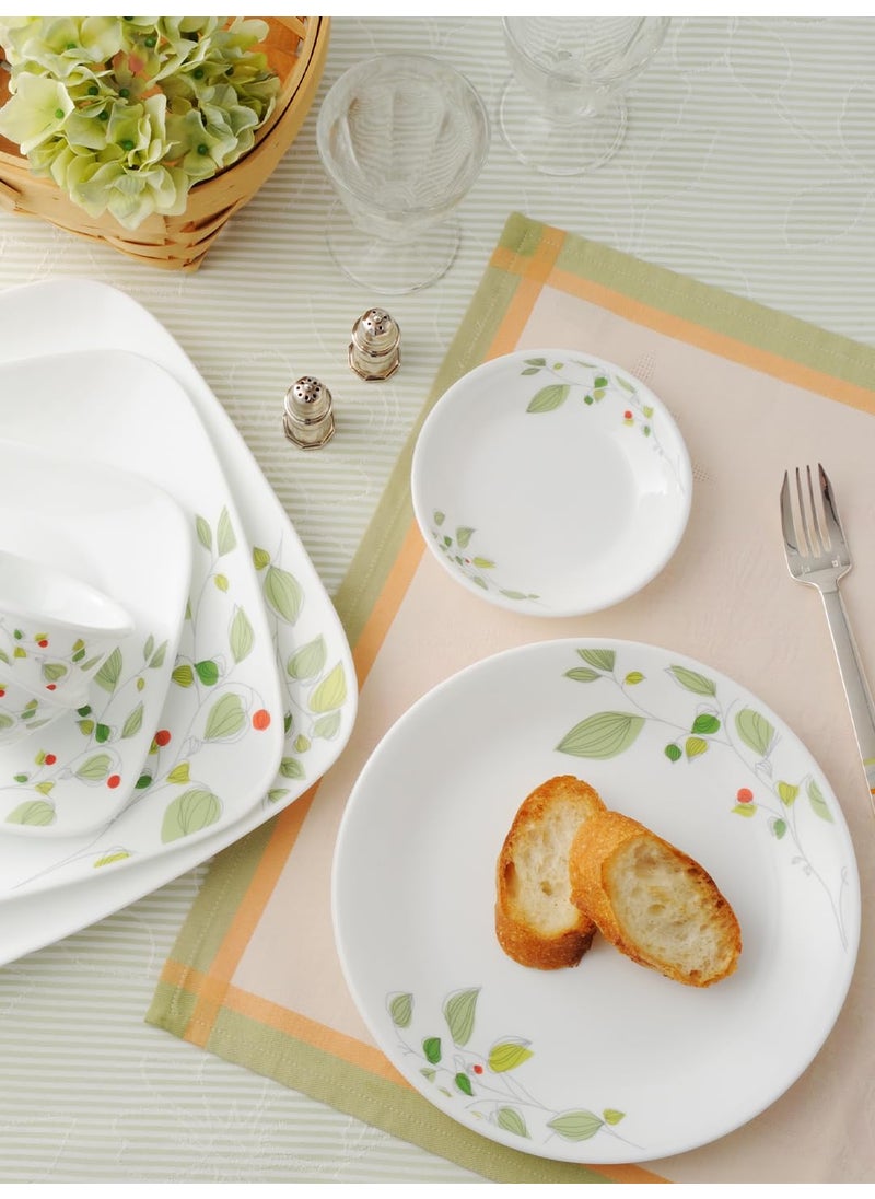 CORELLE Asia Collection Green Breeze 26cm Dinner Plate (2Pcs) & 177ml Katori (2Pcs) Pack of 4