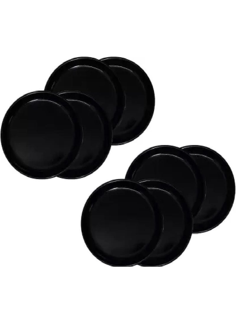 Everbuy® Set of 12 Unbreakable Plates,Microwave Safe, BPA Free Round Full Dinner Plates for Uses in Home Kitchen, Hotel & Restaurant (28 cm)