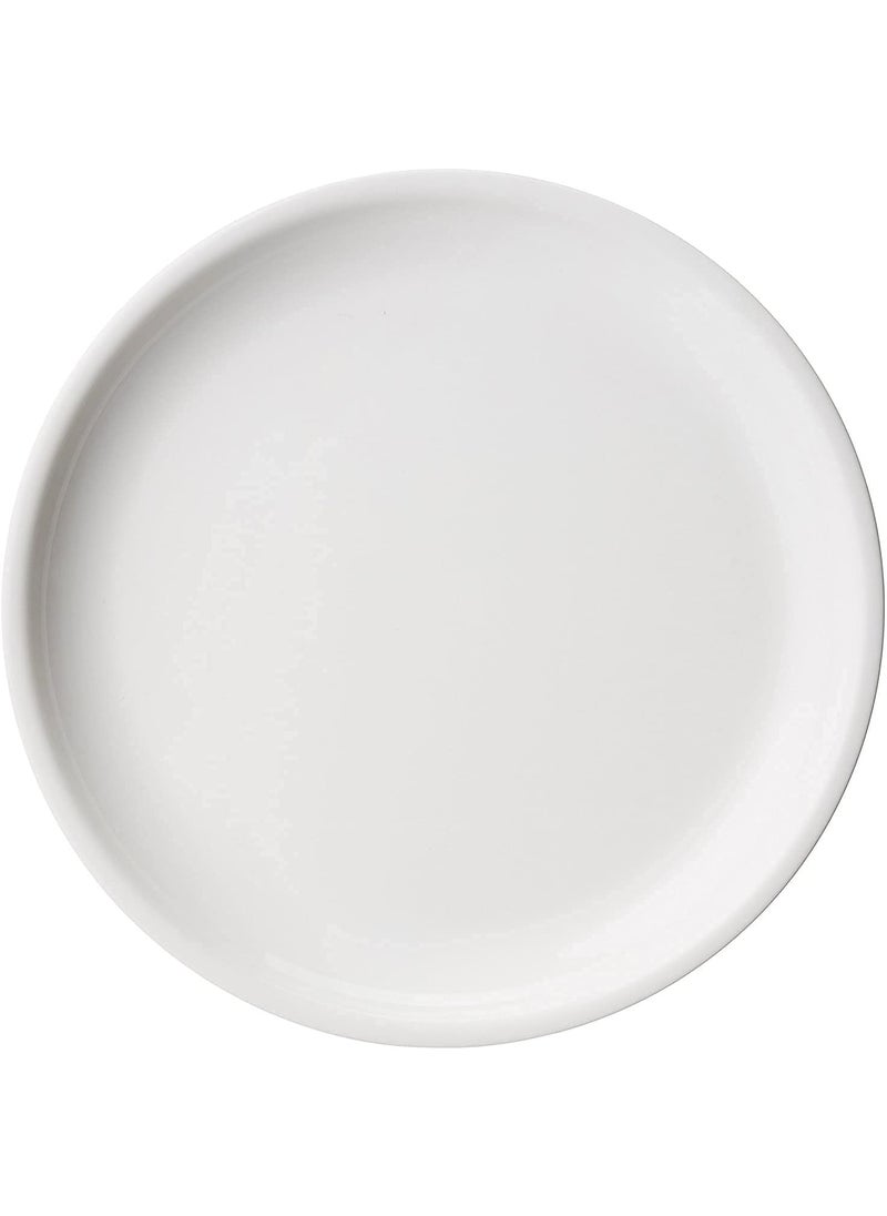 Everbuy® 11 Inch Round Clear Acrylic Pure White Plate (12 Pieces)