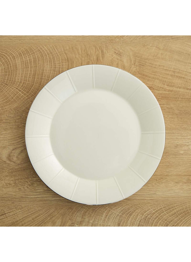 Home Centre Bliss Dinner Plate - White, Standard (OSC-Bliss-PLT-2)