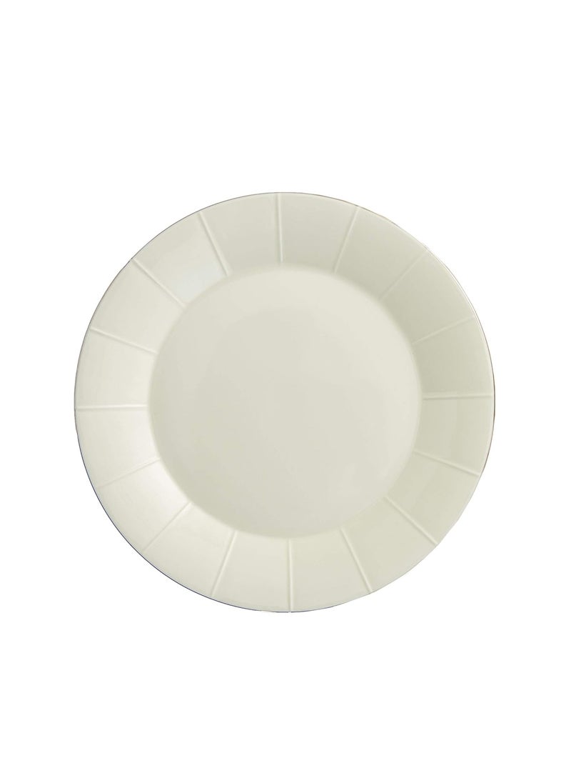 Home Centre Bliss Dinner Plate - White, Standard (OSC-Bliss-PLT-2)