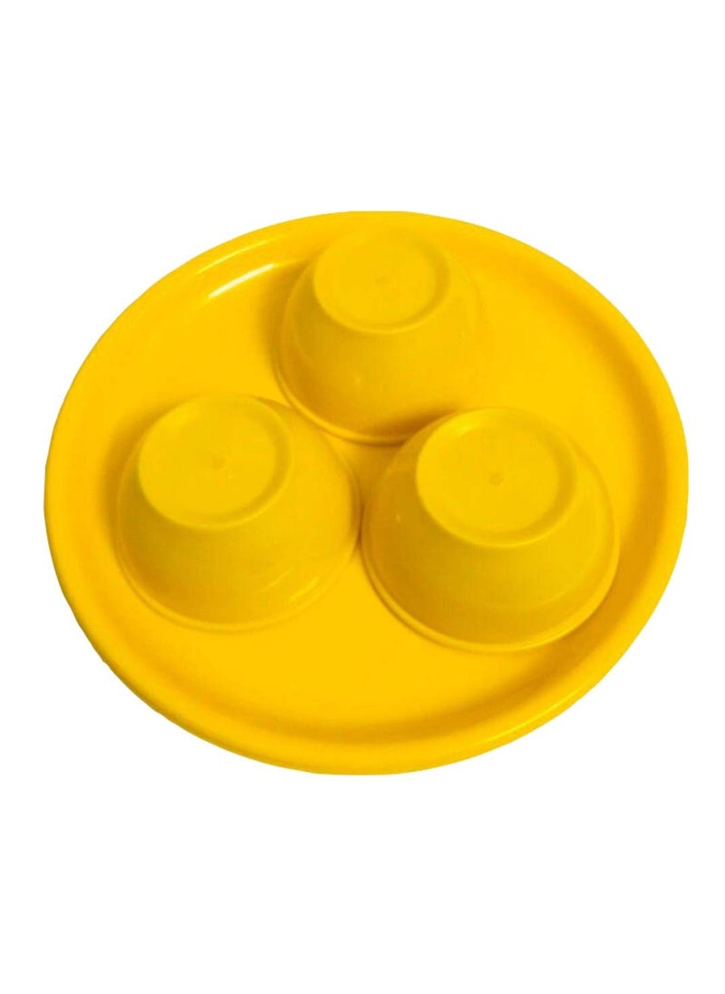 Everbuy® Microwave Safe and Unbreakable Round Full Plates with Bowl - Pack of 6 Plates and 6 Bowl Set-12 Pieces (Assorted Color)