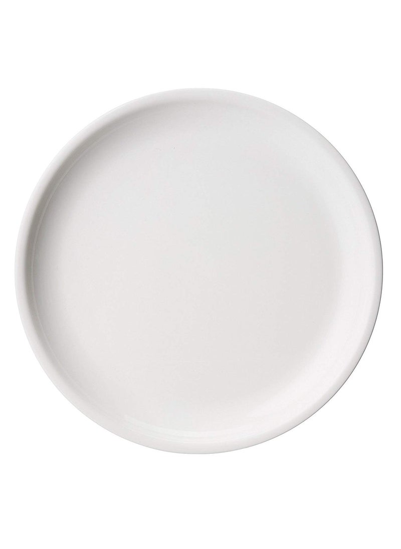 Everbuy® Microwave Safe Unbreakable Round Dinner Set 6 Pcs Plate in White Color Dinner Plate