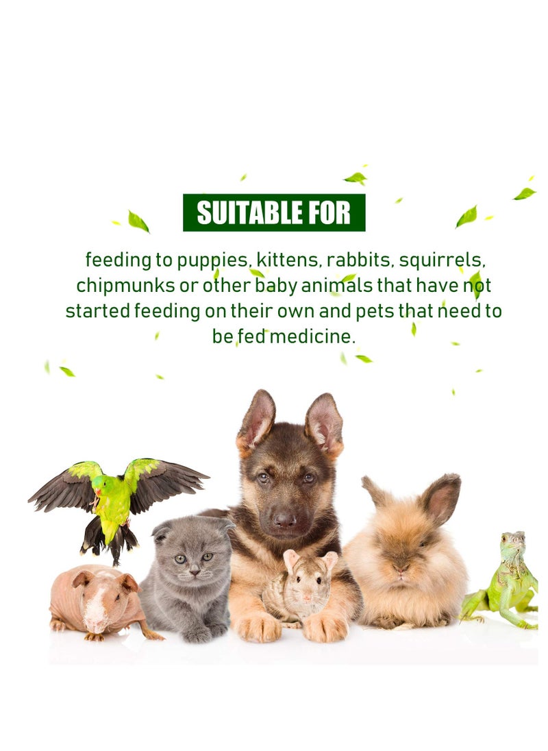 4 Pieces Cats Dogs Pill Dispenser Pet Piller Animal Feeding Kit Pill Feeding Dispenser for Cats Dogs Birds Baby Animals