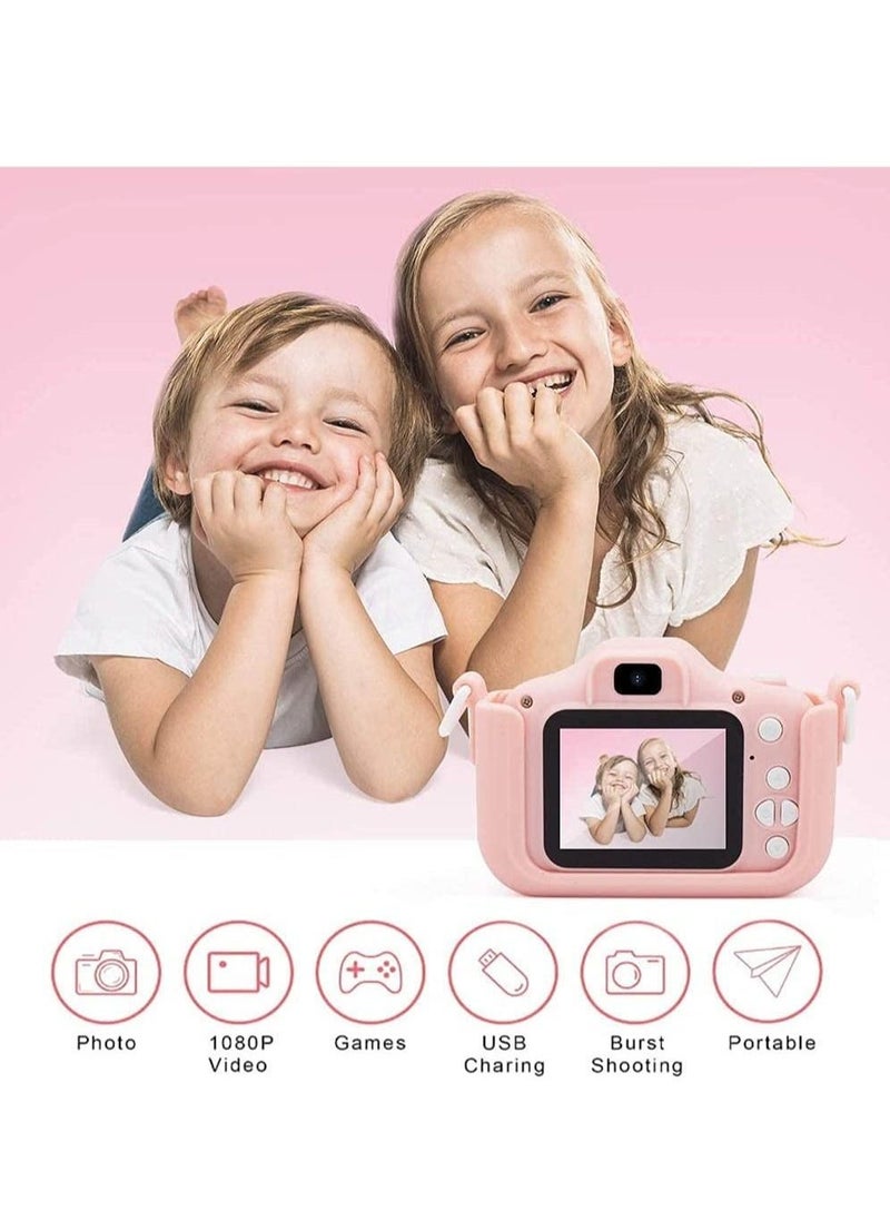 Kids Toy Digital Camera, 2021 Upgrade 1080P Dual Camera 2.0 Inches Screen 20MP HD Video Camcorder with 【 32 GB Memory Card 】 Gifts for Child Boys Girls, Best Birthday Gift Games Toy