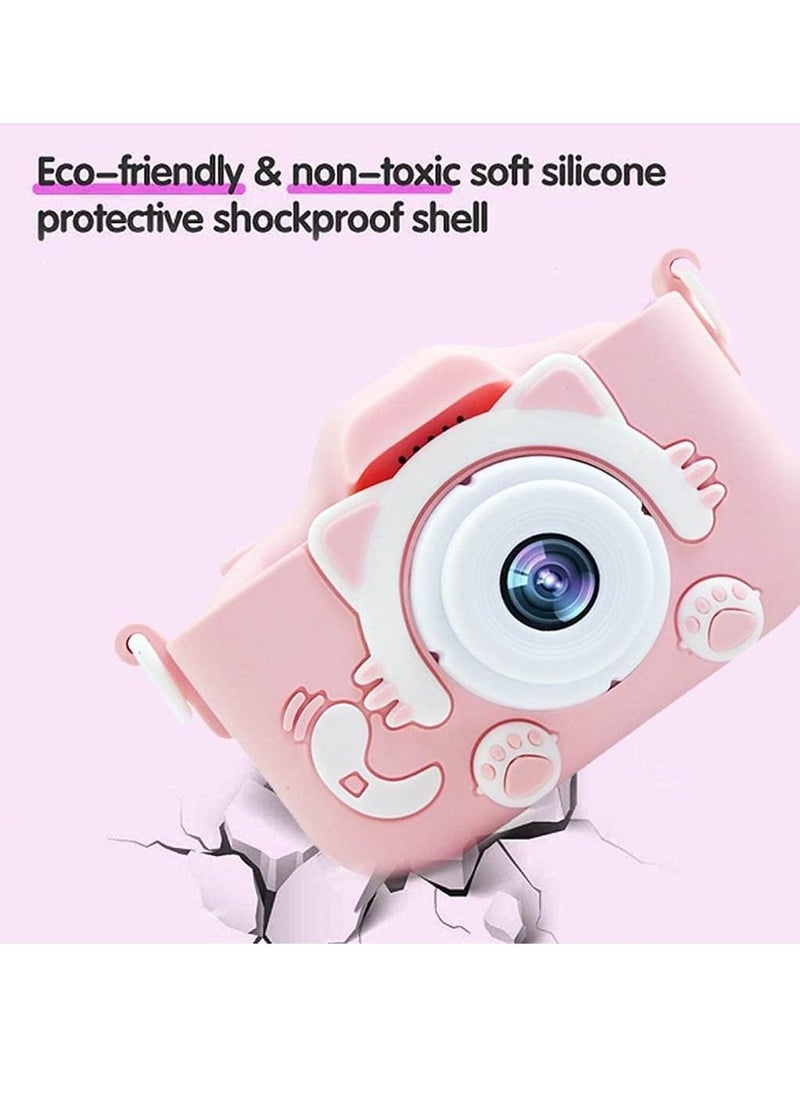 Kids Toy Digital Camera, 2021 Upgrade 1080P Dual Camera 2.0 Inches Screen 20MP HD Video Camcorder with 【 32 GB Memory Card 】 Gifts for Child Boys Girls, Best Birthday Gift Games Toy