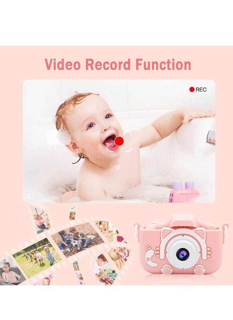 Kids Toy Digital Camera, 2021 Upgrade 1080P Dual Camera 2.0 Inches Screen 20MP HD Video Camcorder with 【 32 GB Memory Card 】 Gifts for Child Boys Girls, Best Birthday Gift Games Toy