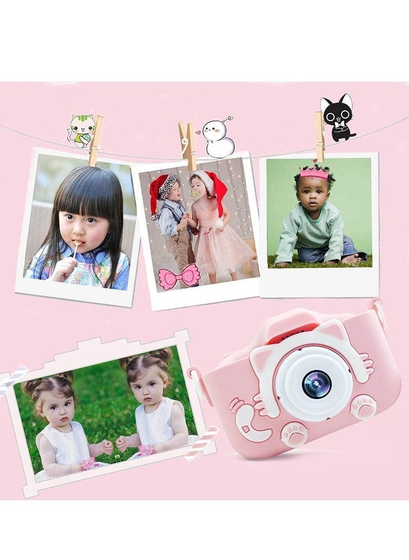 Kids Toy Digital Camera, 2021 Upgrade 1080P Dual Camera 2.0 Inches Screen 20MP HD Video Camcorder with 【 32 GB Memory Card 】 Gifts for Child Boys Girls, Best Birthday Gift Games Toy
