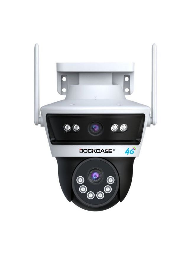 4G Security Solar 3mp Dual-Lens, 4G PTZ Outdoor Camera