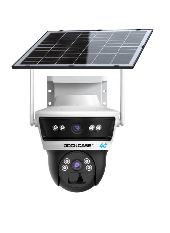 4G Security Solar 3mp Dual-Lens, 4G PTZ Outdoor Camera