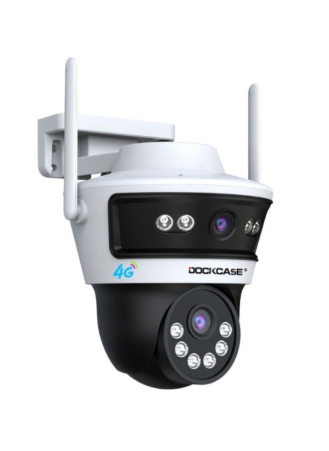 4G Security Solar 3mp Dual-Lens, 4G PTZ Outdoor Camera