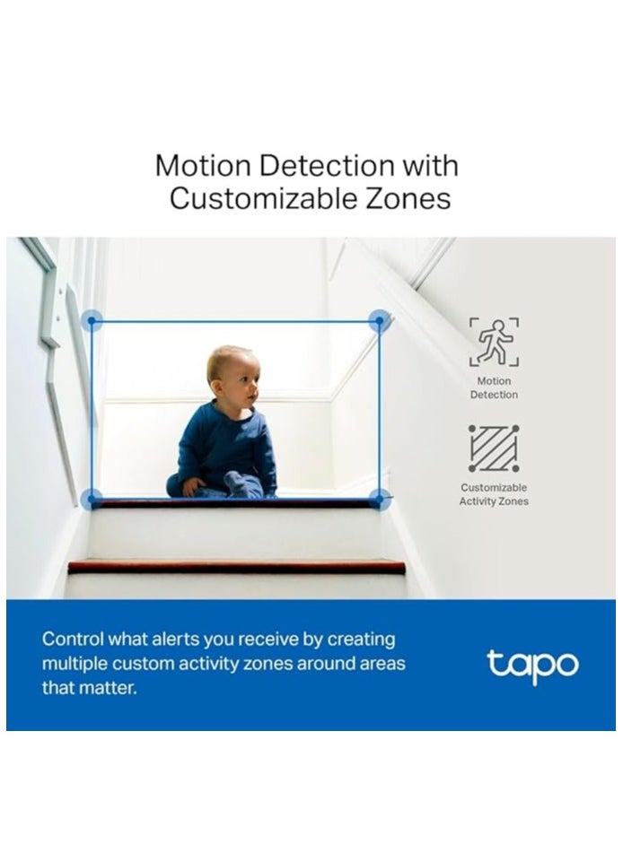 TP-Link Tapo C220 Pan/Tilt Smart AI 2K 4MP QHD 1440p Home Security Wi-Fi Camera| Alexa & Google Assistant Enabled |Night Vision|Two-Way Audio| Motion Detection