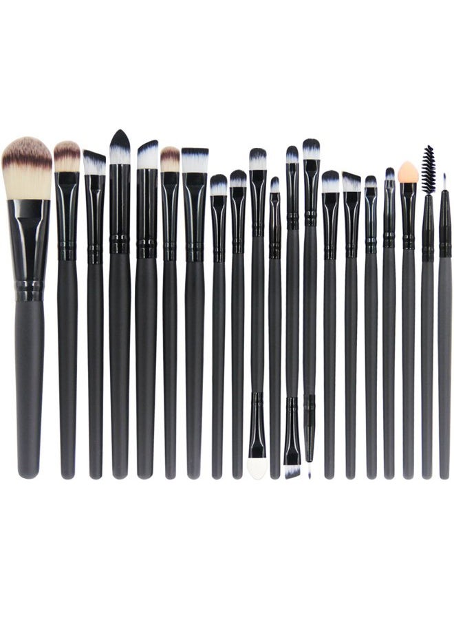 20 Pieces Makeup Brush Set Professional Face Eye Shadow Eyeliner Foundation Blush Lip Makeup Brushes Powder Liquid Cream Cosmetics Blending Brush Tool