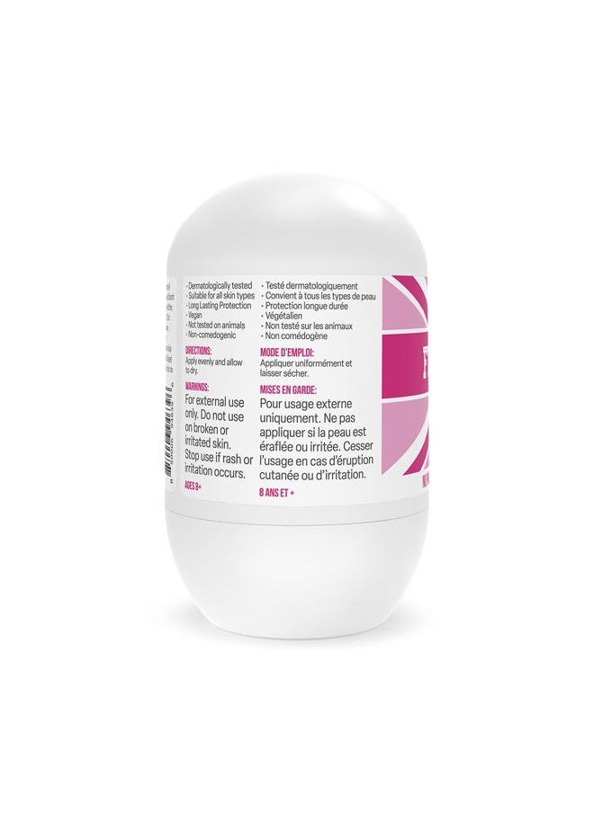 Roll On Deodorant for Kids and Teens - Baking Soda and Aluminum-free 24 Hour Protection for Sensitive Skin - Girls 