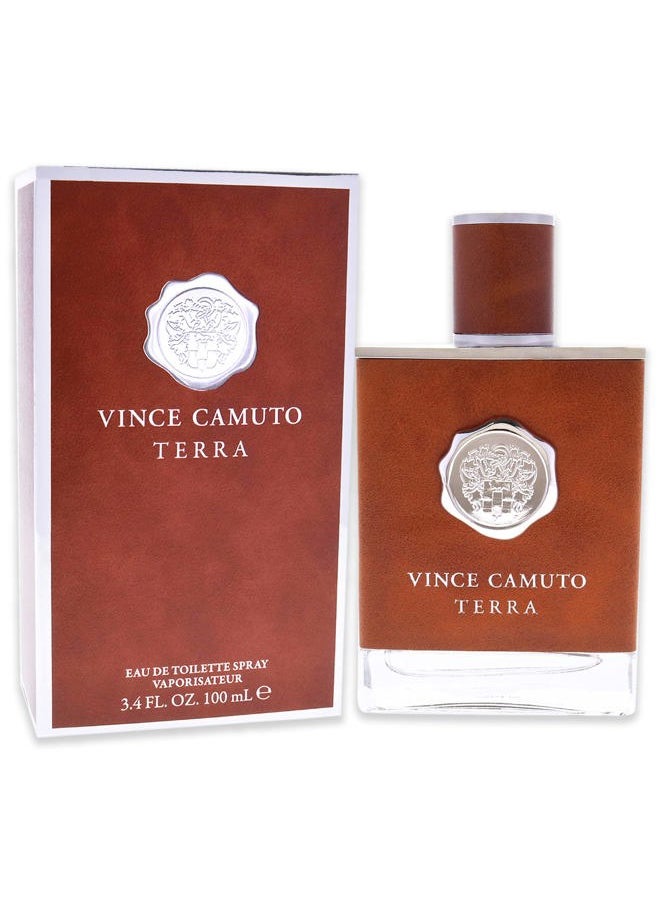 Terra Eau de Toilette Spray for Men, 3.4 Fl Oz