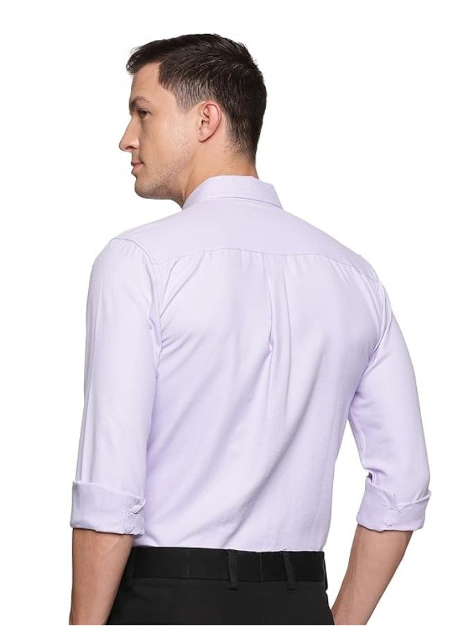 Men's Button Down Shirt | Casual Slim Fit Shirt | Long Sleeve Oxford Shirts For Men | Smart Fit Cuff