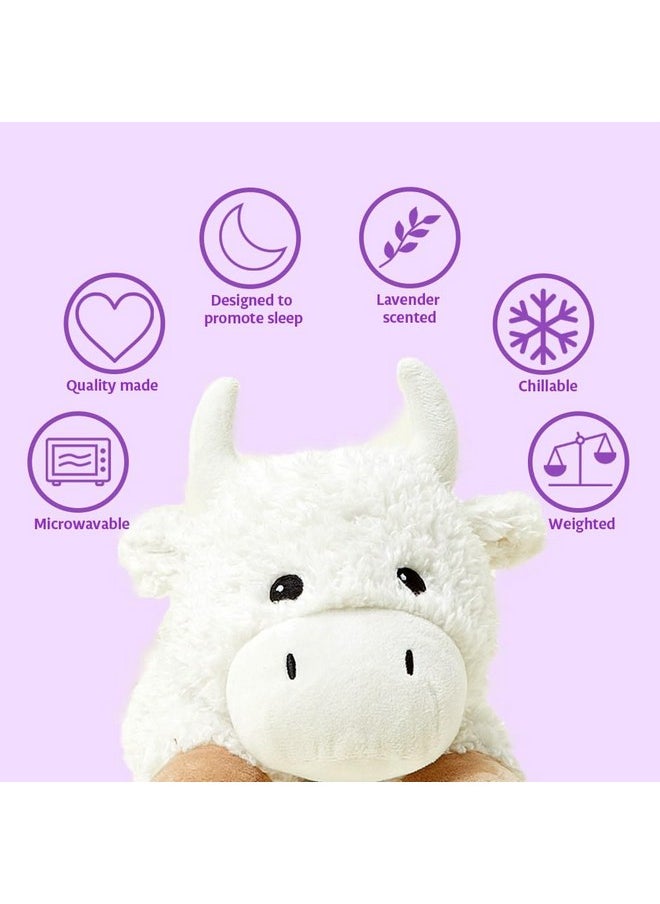 White Buffalo Warmies Cozy Plush Heatable Lavender Scented Stuffed Animal