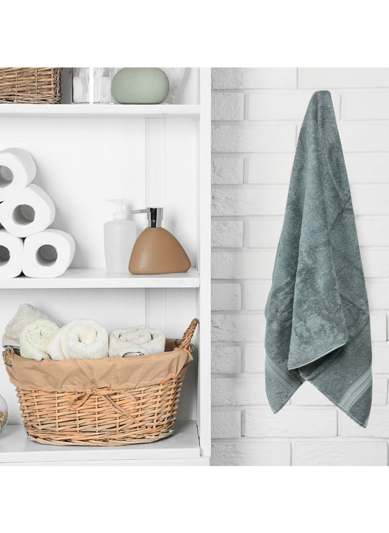 Kassino 8 Piece Towels Set - 100% Combed Cotton Includes 2 Bath, 2 Hand & 4 Face Towels, Soft & Quick-Dry, Highly Absorbent, Double Stitched Hotel Towels Quality | Monument