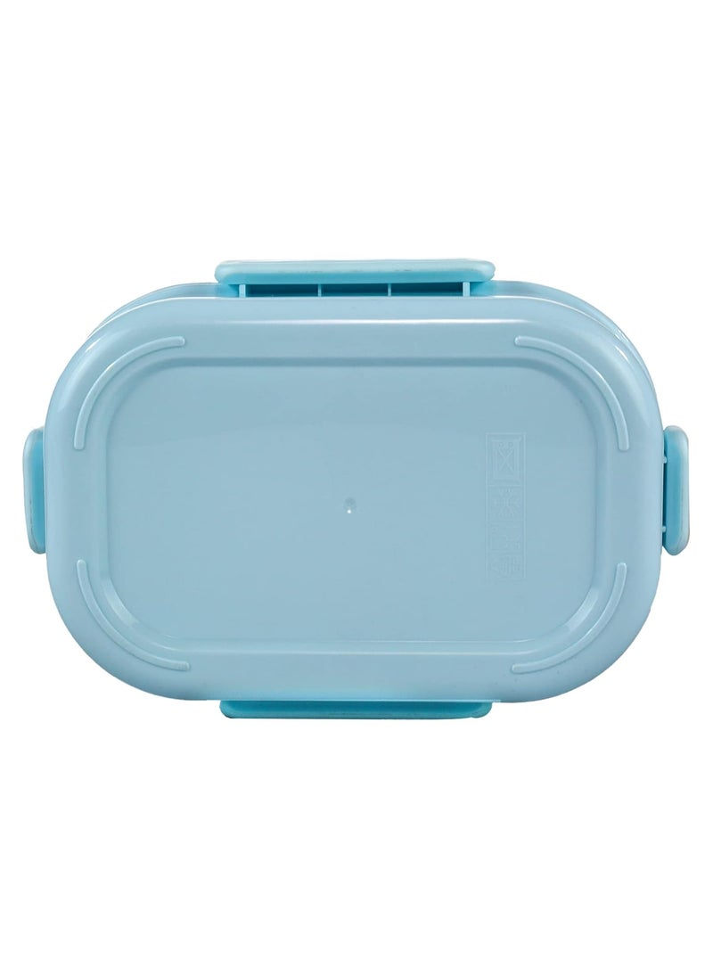 Smily Kiddos Kids Stainless Steel Insulated Lunch Box Jungle Picnic Theme - Light Blue |Age Above 3 Years| 100% BPA Free and Food Grade