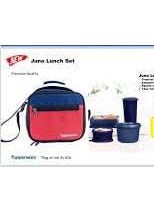 Tupperware Plastic Lunch Box Set with Bag, 5-Pieces, Multicolor (SHBMTPR013)