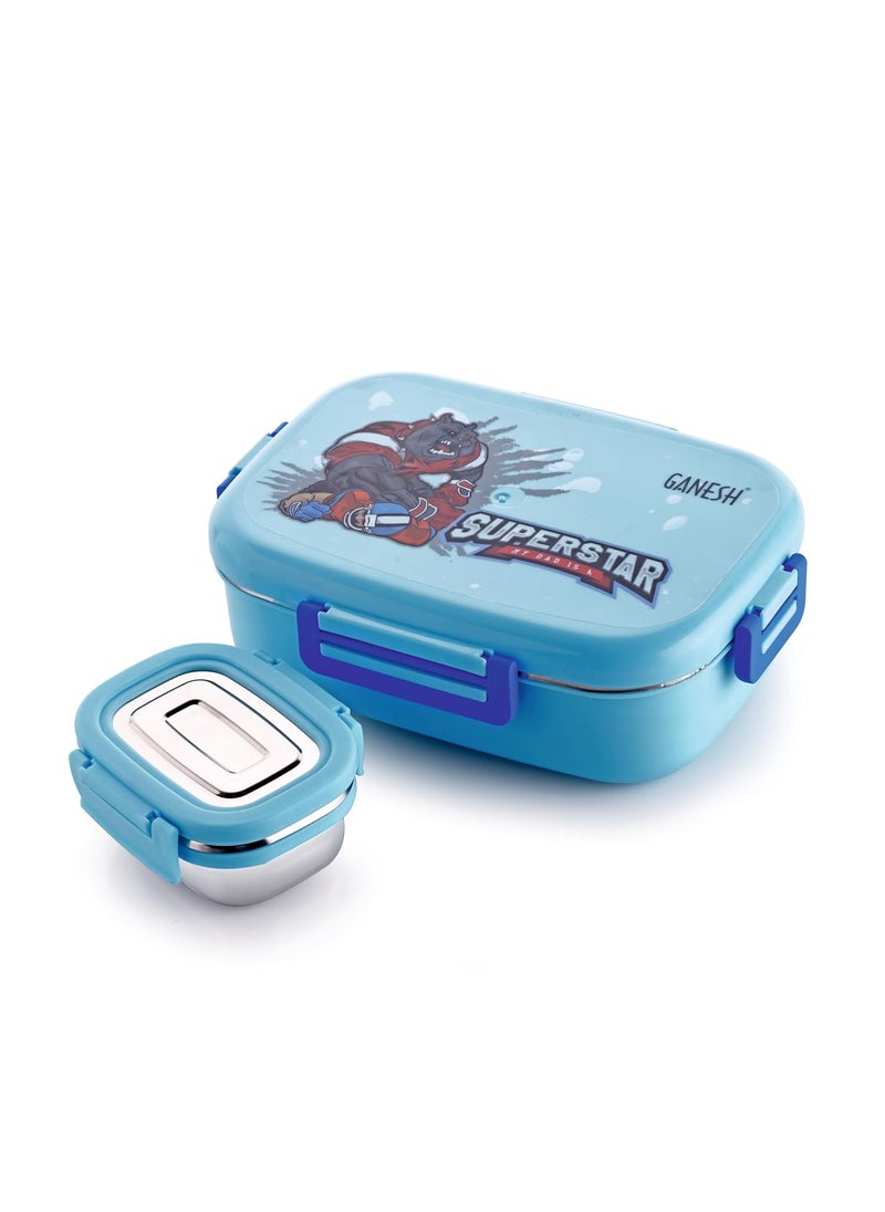 Ganesh Skipper Insulated Airtight Leak-Proof Lunch Box for Office, School, Picnic - 750ml - Color May Vary