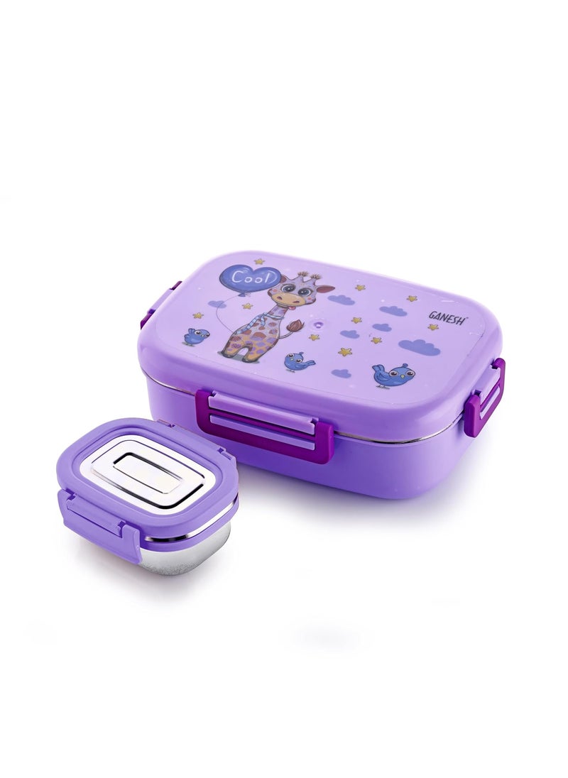 Ganesh Skipper Insulated Airtight Leak-Proof Lunch Box for Office, School, Picnic - 750ml - Color May Vary