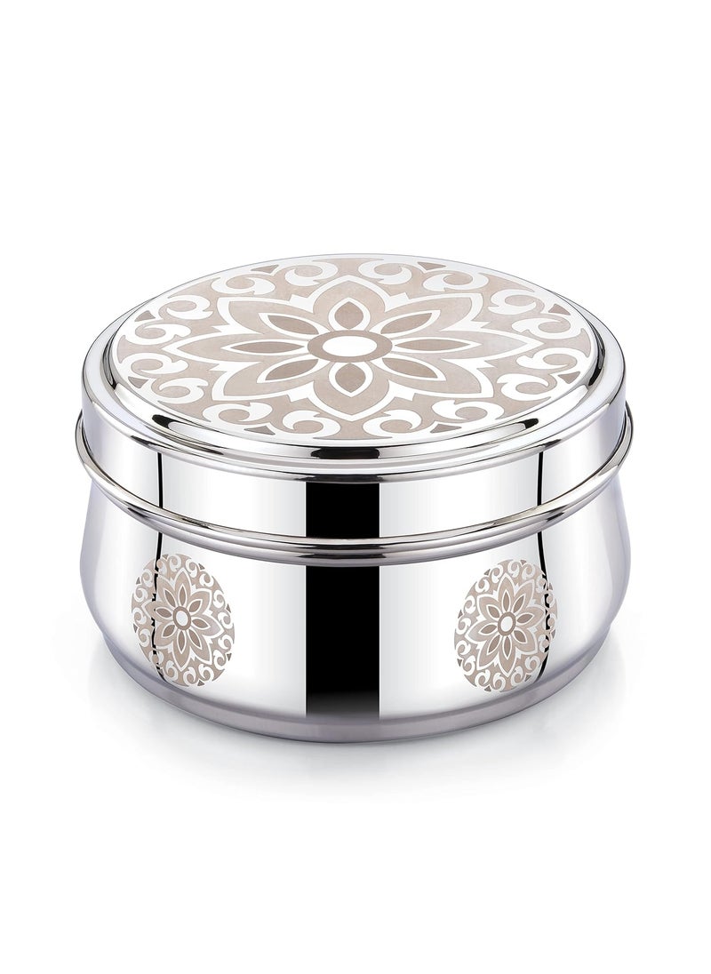 Expresso Stainless Steel Multipurpose Set of 3 Laser Printed Lunch Box/Dabba Food Storage Containers Box Serving Set |,Size : 300ml, 450ml & 650ml