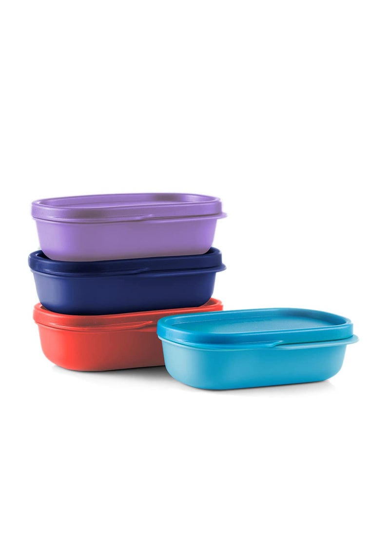 Tupperware Plastic My Lunch Inner Container 4Pc (Multicolour), 120Ml