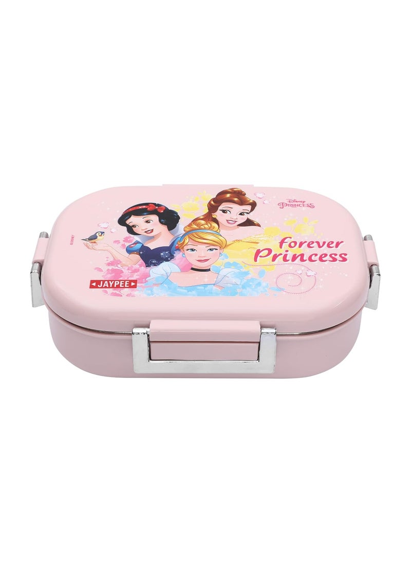JAYPEE Stainless Steel Insulated Lunch Box for Kids Missteel Forever Princess Light Pink, 500 ml, Suitable for School, Offices and picnics,