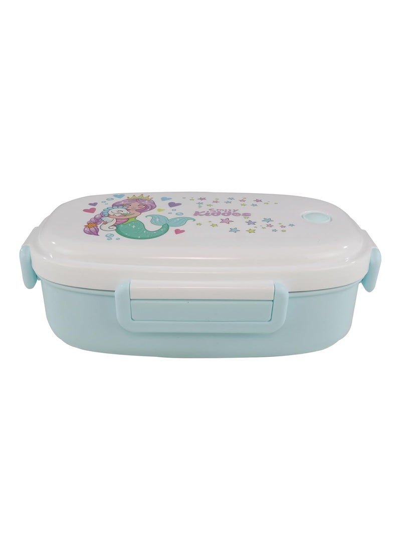 Smily Kiddos Kids Stainless Steel Insulated Lunch Box Mermaid Theme - Light Blue |Age Above 3 Years| 100% BPA Free and Food Grade