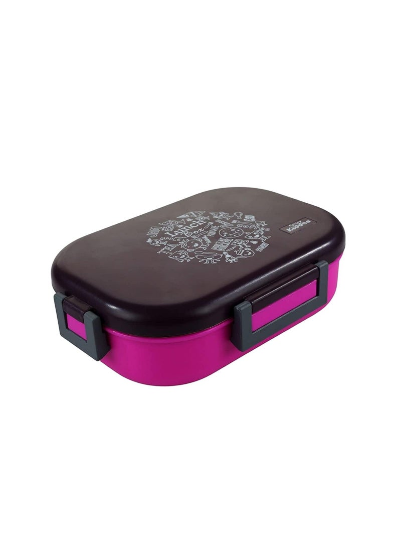 Smily Kiddos Kids Stainless Steel Insulated Lunch Box Pancake Theme - Purple |Age Above 3 Years| 100% BPA Free and Food Grade