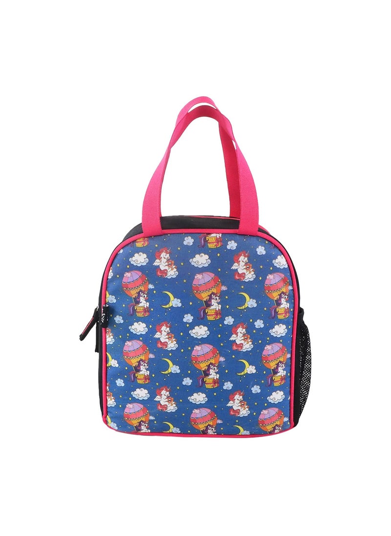 Smily Kiddos Joy Lunch Bag- Unicorn Theme - Teal Blue| one Main Compartment | Best Birthday Return Gifts for Boys & Girls