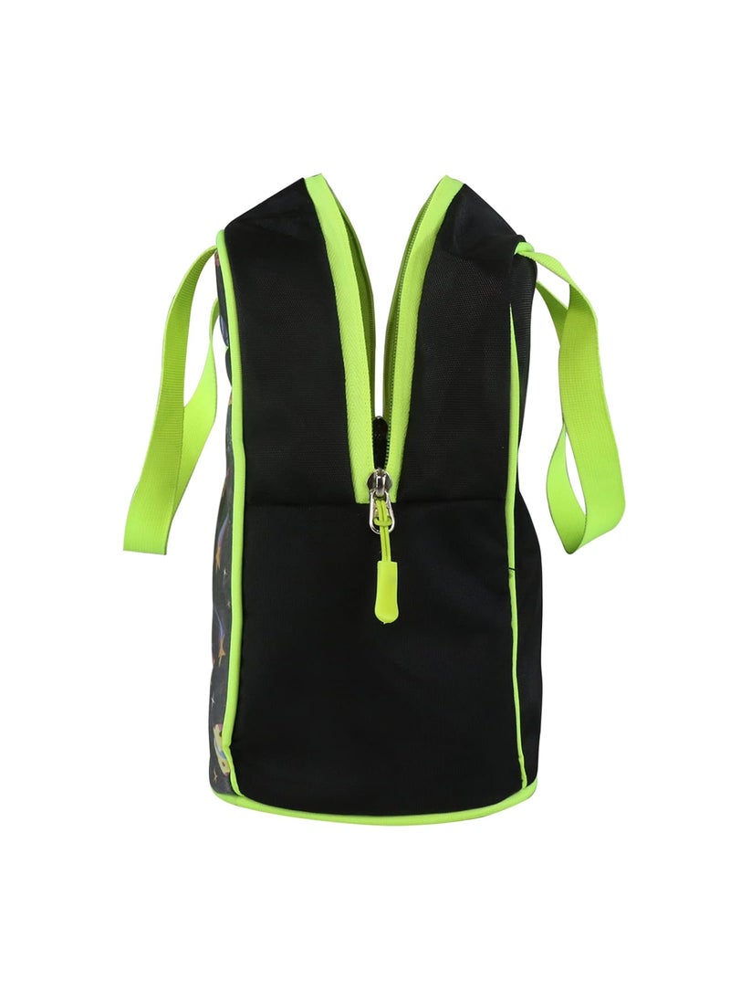 Smily Kiddos Joy Lunch Bag- Alien Blac Theme - Multicolor| one Main Compartment | Best Birthday Return Gifts for Boys & Girls