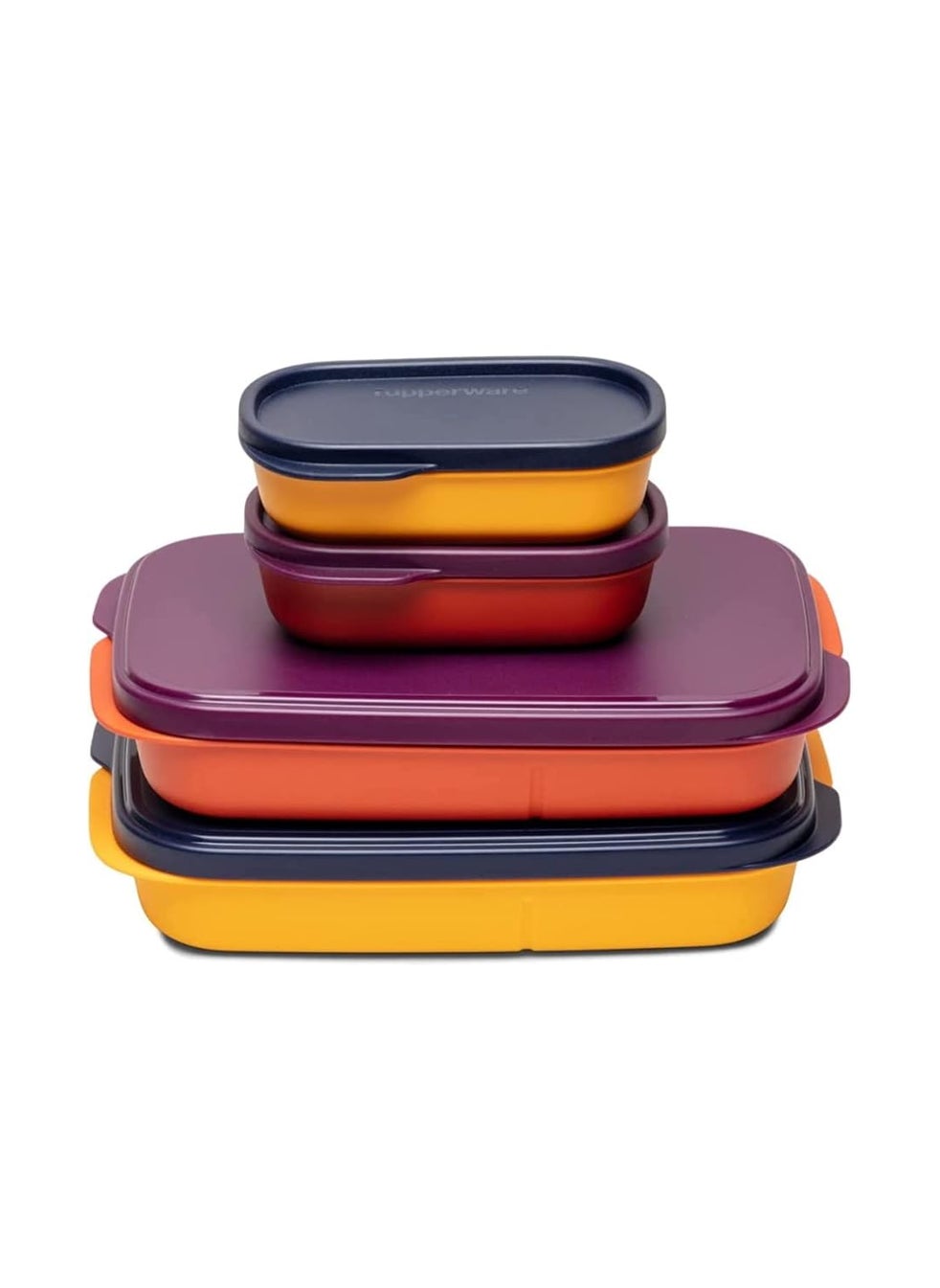 Tupperware Plastic Lunch Suitable to Carry Your Lunch to Office School (Multicolour)