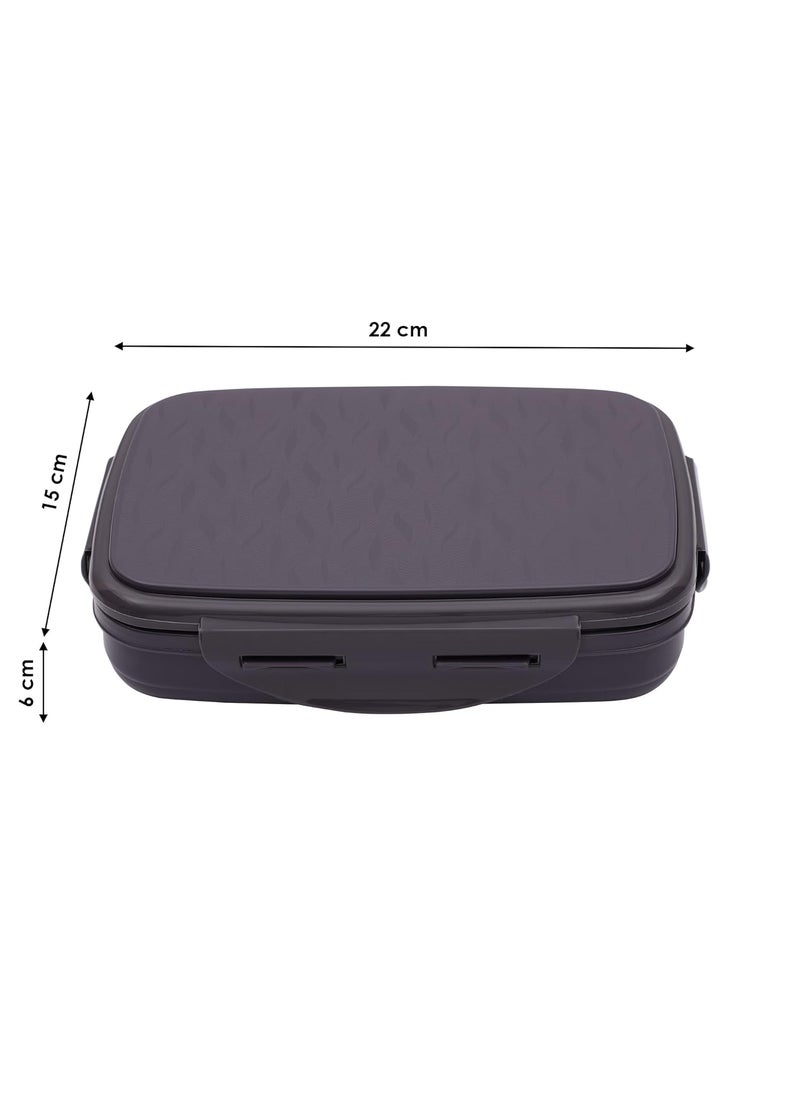 JAYPEE Stainless Steel Insulated Lunch Box Wavesteel Sr. Raider Grey, 500 ml, Airtight Tiffin Box for School Kids |Spillproof with Silicon Seal | BPA Free