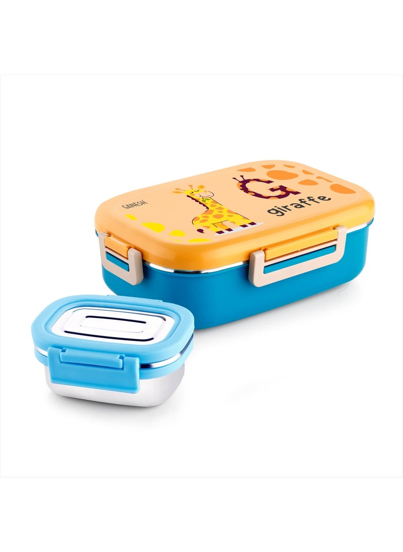 Ganesh Genius Insulated Airtight Leak-Proof Lunch Box for Office, School, Picnic - 750ml - Color May Vary