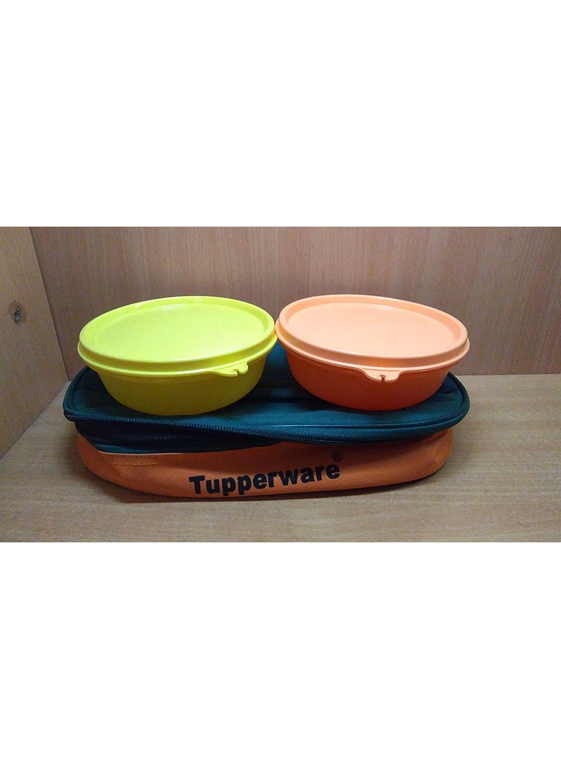Tupperware Buddy bag set of 2 (300 ml each) 2 Containers Lunch Box (600 ml)