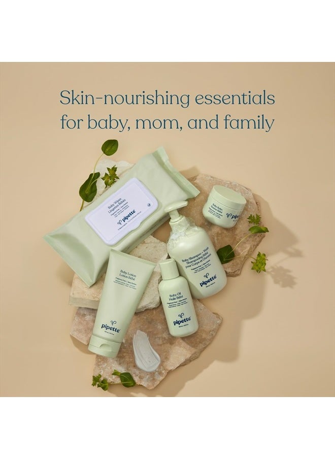 New & Improved Formula Baby Lotion, Hydration, Natural Moisture of Baby's Delicate Skin, Renewable Plant-Derived Squalane, Fragrance-Free Lotion, 6 fl. oz (3000991)