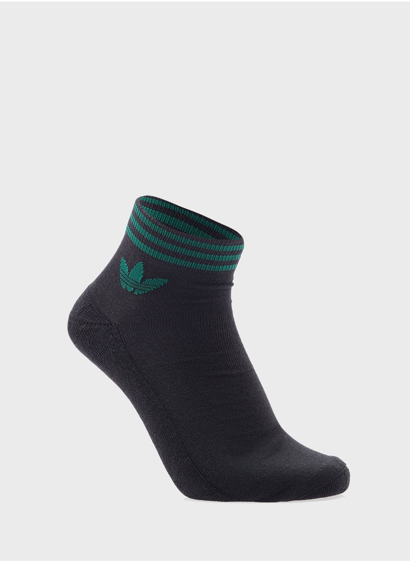 3 Pack Trefoil Ankle Socks